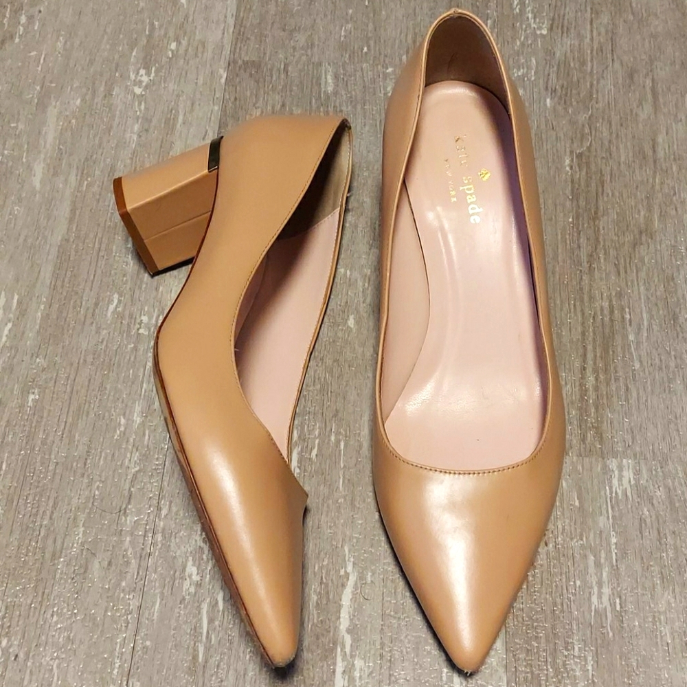 Kate Spade nude heels size 8